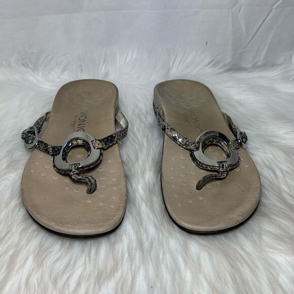 Vionic Karina Women's Snake Thong Sandals Sz 7 - Picture 3 of 7
